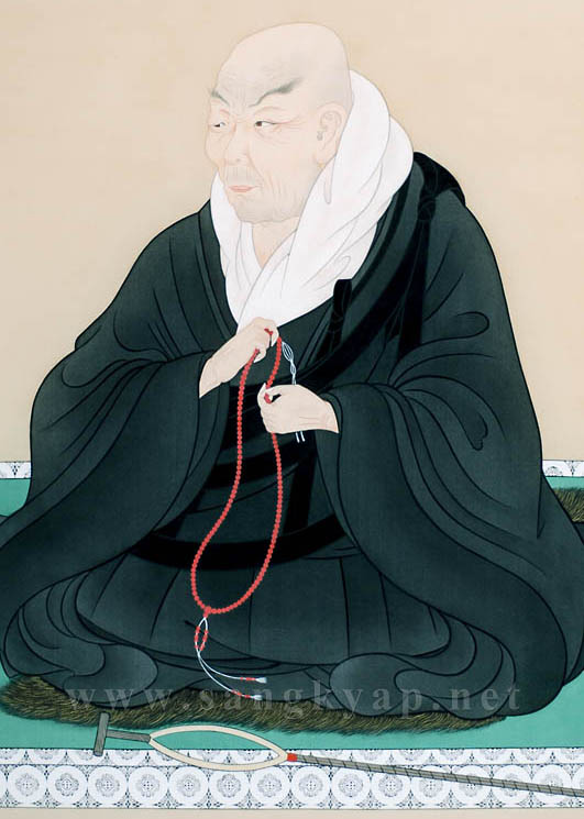 Sitting on a bearskin rug