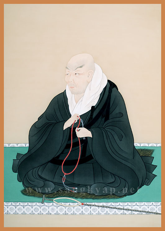 Portrait of Shinran Shonin / full image