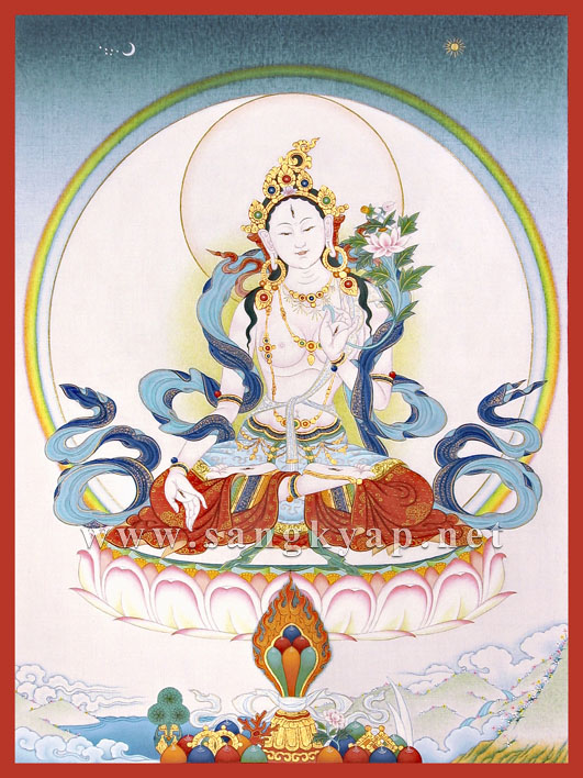 Thangka of White Tara - Yoji Nishi