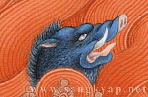 グリーン・ターラの持物　法輪